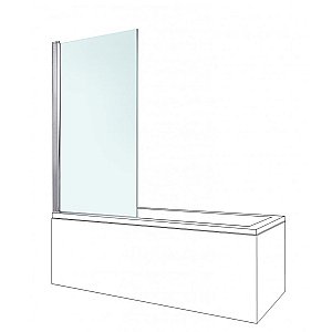 Шторка для ванны Berges RIVER 62102 80x140 купить в интернет-магазине Sanbest