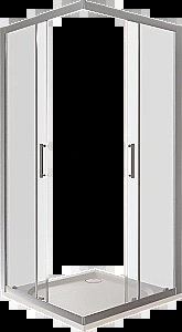 Душевой уголок Good Door LATTE CR-120-80-C-WE стекло прозрачное/профиль анодированный алюминий купить в интернет-магазине Sanbest