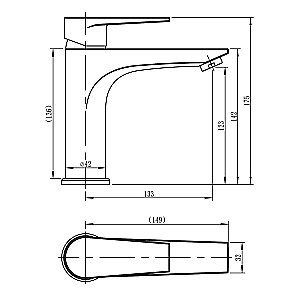 Смеситель для раковины LORANTO SOFIA LR10273000 хром купить в интернет-магазине сантехники Sanbest