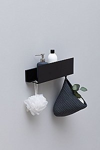 Полка Aquanet Магнум 274188 40 черная матовая купить в интернет-магазине сантехники Sanbest