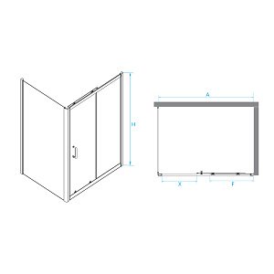 Душевой уголок RGW Passage PA-74-1B (PA-14B+Z-060-2B) 120х90 4108741129-14 стекло прозрачное/профиль черный купить в интернет-магазине Sanbest