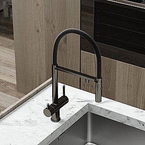 Смеситель для кухни Sancos Imola SC4010GG вороненая сталь купить в интернет-магазине сантехники Sanbest