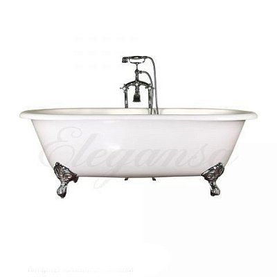 Ванна чугунная Elegansa Gretta 170x75 Chrome