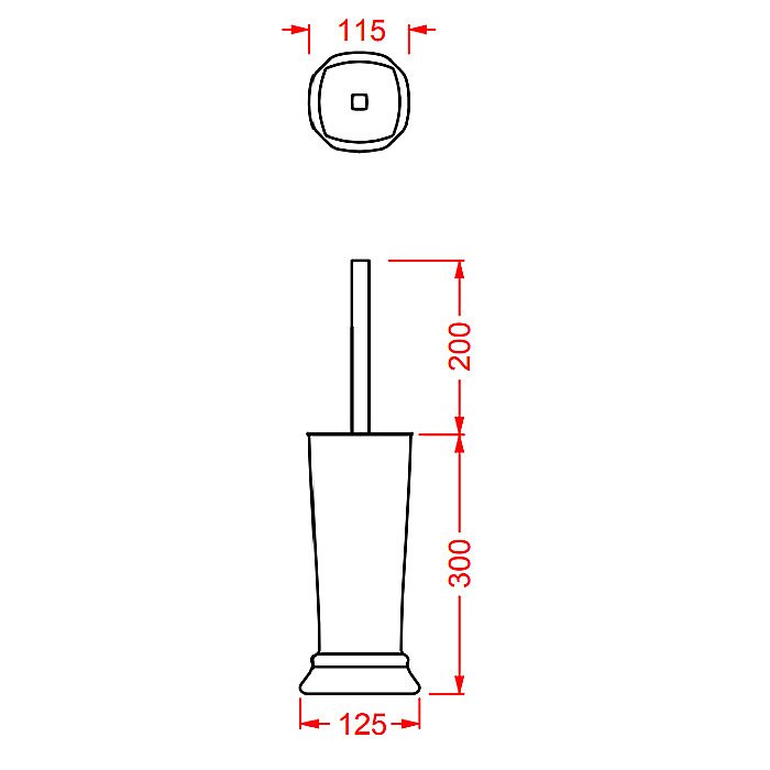 Ершик напольный Artceram Civitas купить в интернет-магазине сантехники Sanbest
