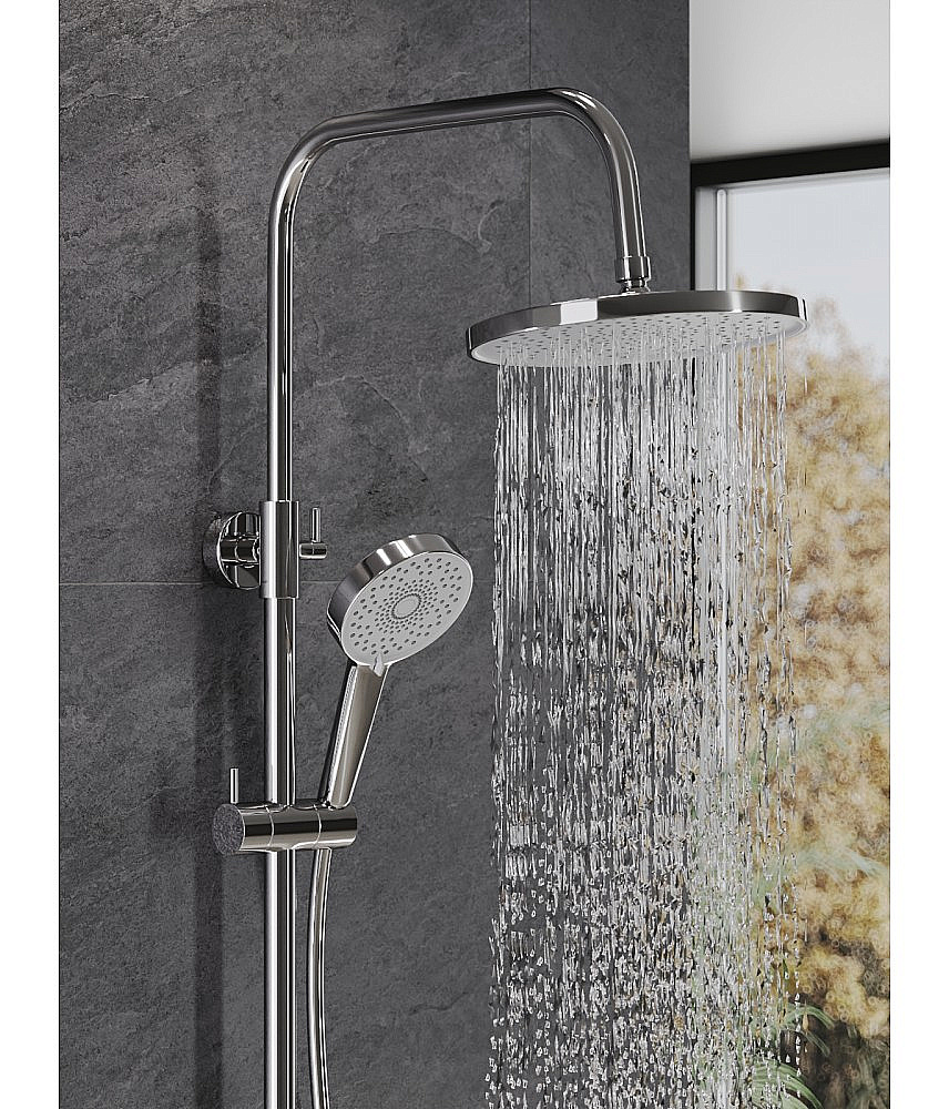 Душевая система Agger Easy A3161100 с термостатом, хром купить в интернет-магазине сантехники Sanbest