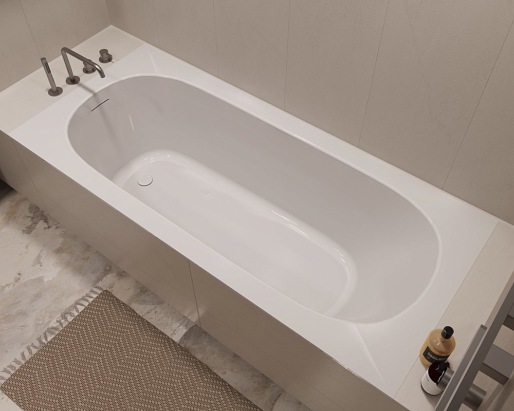 Ванна акриловая Vincea VBT-710-1700 170x75 белый купить в интернет-магазине Sanbest