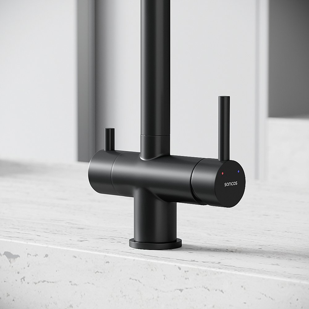 Смеситель для кухни Sancos Foster SC4014MB черный матовый купить в интернет-магазине сантехники Sanbest