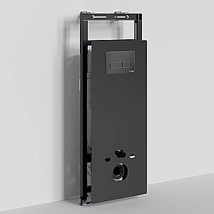 Инсталляция для унитаза WasserKraft Salm 27TLT.010.ME.BL.MB03 черная панель/кнопка черная матовая купить в интернет-магазине сантехники Sanbest