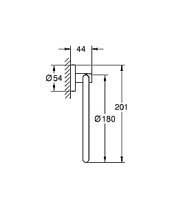 Полотенцедержатель Grohe Essentials 40365AL1 тёмный графит матовый купить в интернет-магазине сантехники Sanbest