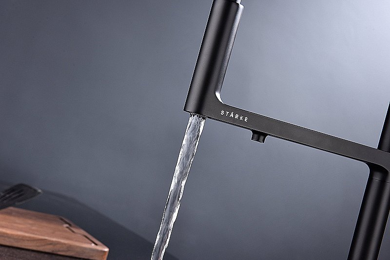 Смеситель для кухни Paulmark Tornado To213402-AN антрацит купить в интернет-магазине сантехники Sanbest