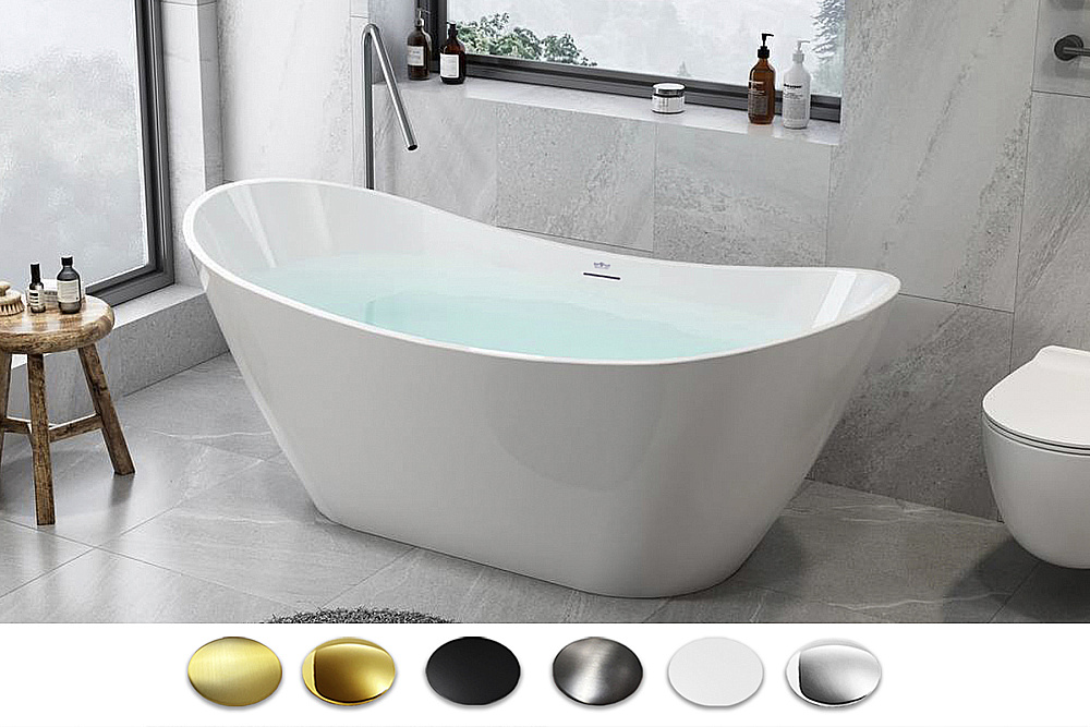 Акриловая ванна Royal Bath WAVE RB610101 170х75 белый купить в интернет-магазине Sanbest