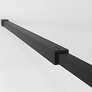 Душевое ограждение Niagara Nova NG-686-90BLACK 90 прозрачное с рисунком/профиль черный матовый купить в интернет-магазине Sanbest