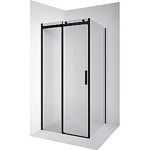 Душевой уголок Ambassador Benefit HB 19021202HB-110HB 130х110 стекло прозрачное/профиль черный купить в интернет-магазине Sanbest