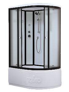 Душевая кабина Timo Standart 120х85 T-6620BFL стекло матовое/профиль черный матовый левая купить в интернет-магазине Sanbest