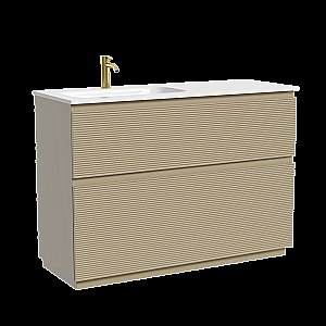 Тумба с раковиной Sancos Folk Floor FL120FLCP/FL120FRCP Капучино для ванной в интернет-магазине Sanbest