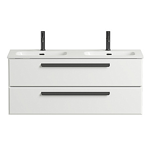 Тумба с раковиной Cezares ECO-CER-N 120 ECO-CER-N-1200-2C-SO-2-BL+CZR-8073-120-2 Bianco Lucido для ванной в интернет-магазине Sanbest