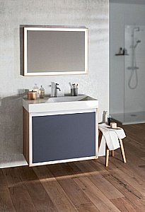 Тумба с раковиной Jacob Delafon RYTHMIK PURE 65 темно-синий лак для ванной в интернет-магазине Sanbest