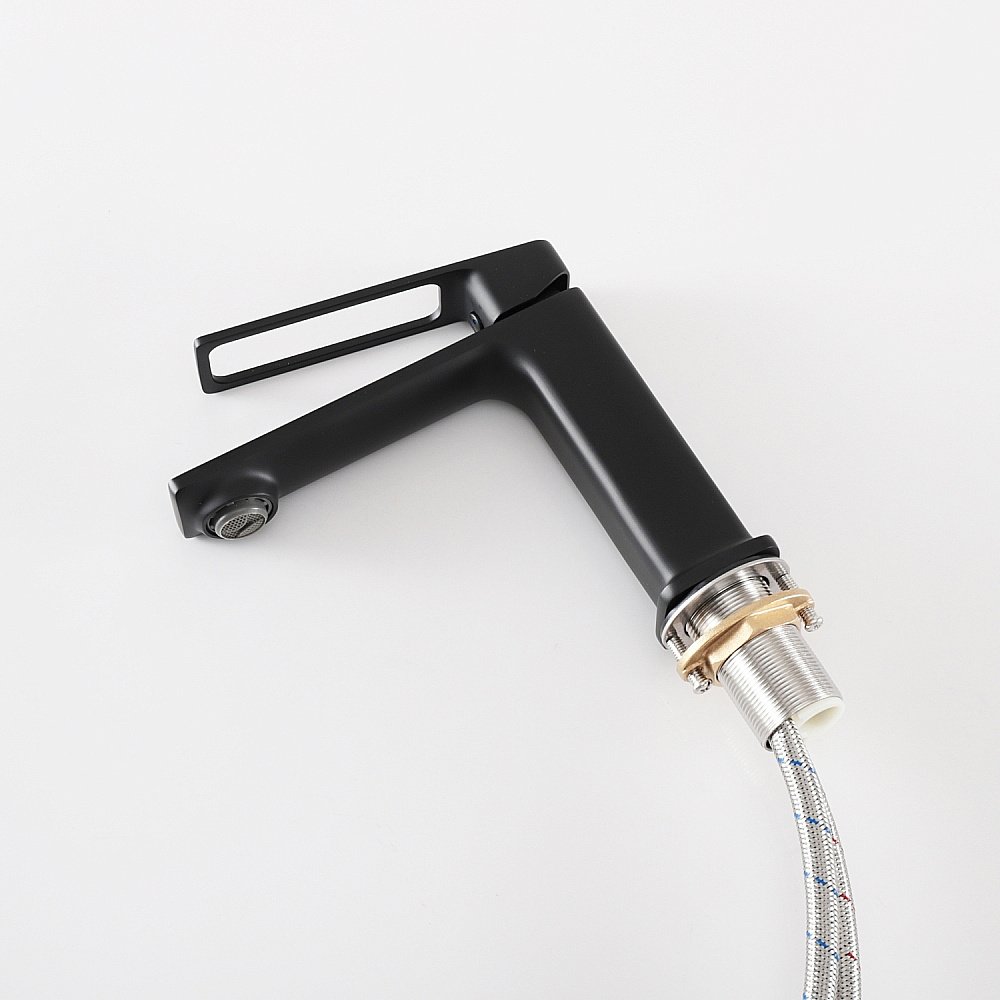 Смеситель для раковины GID Niagara L057BMK черный матовый купить в интернет-магазине сантехники Sanbest