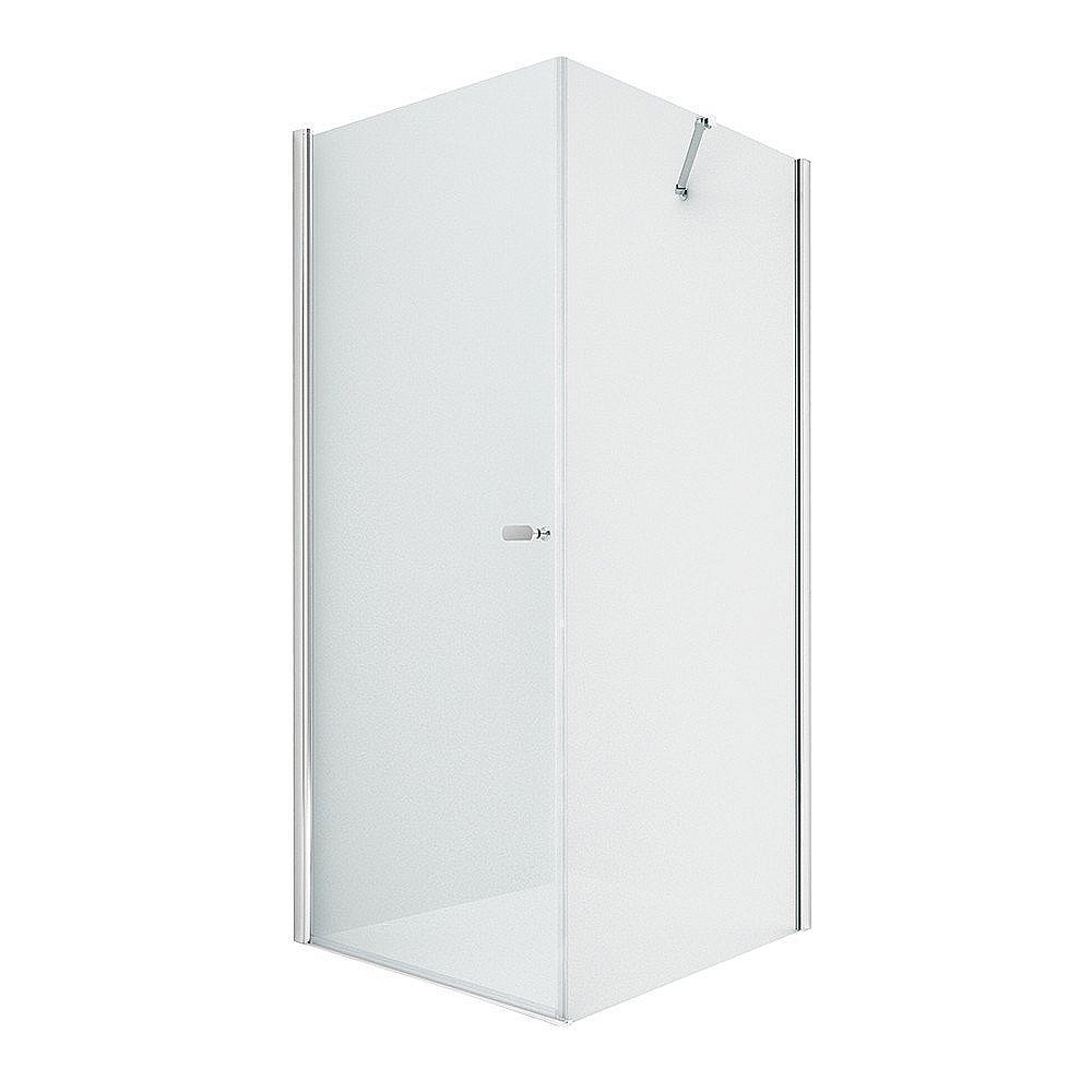 Душевой уголок NEW TRENDY NEW SOLEO D-0140A/D-0086B 80x70 стекло прозрачное/профиль хром купить в интернет-магазине Sanbest