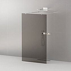 Душевое ограждение Cezares Liberta L-2-80 серый/профиль хром купить в интернет-магазине Sanbest
