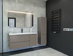 Тумба с раковиной Caprigo Forte 120 два ящика, одна дверь слева для ванной в интернет-магазине Sanbest