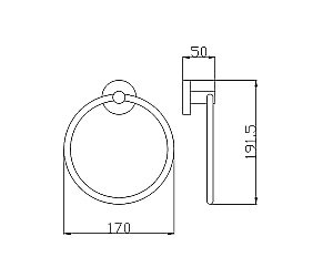 Полотенцедержатель Rav-Slezak Colorado COA0104SM бронза купить в интернет-магазине сантехники Sanbest