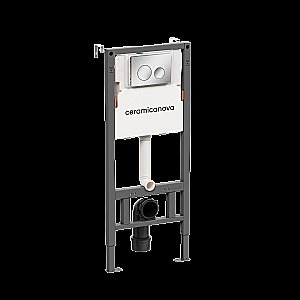Инсталляция для унитаза Ceramica Nova Balance CN121001CH кнопка Хром купить в интернет-магазине сантехники Sanbest