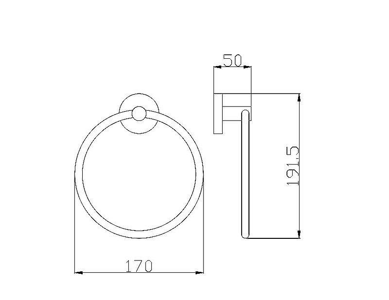 Полотенцедержатель Rav-Slezak Colorado COA0104SM бронза купить в интернет-магазине сантехники Sanbest