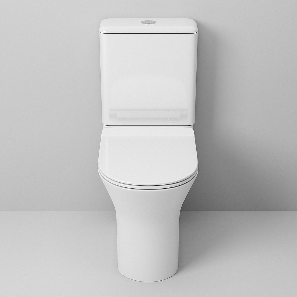 Унитаз напольный Grossman GR-4443 безободковый, с бачком, с крышкой микролифт купить в интернет-магазине Sanbest