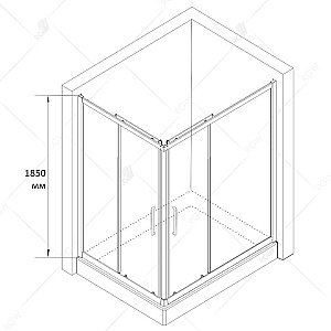Душевой уголок RGW Classic CL-44 80x120 купить в интернет-магазине Sanbest