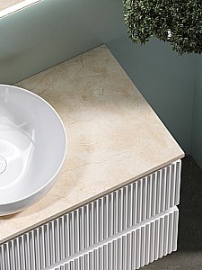 Тумба с раковиной Sancos SNOB R 100 со столешницей, белая матовый для ванной в интернет-магазине Sanbest