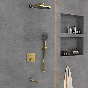 Душевая система Vincea VSFW-4311BG брашированное золото купить в интернет-магазине сантехники Sanbest