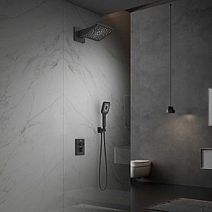 Душевая система Vincea Inspire VSFW-3I21MT4MB черная матовая купить в интернет-магазине сантехники Sanbest