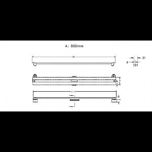 Душевой лоток BERGES SUPER Slim 095154 черный купить в интернет-магазине Sanbest