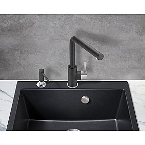 Смеситель для кухни Milacio Ultra MCU.555.MB черный/хром купить в интернет-магазине сантехники Sanbest