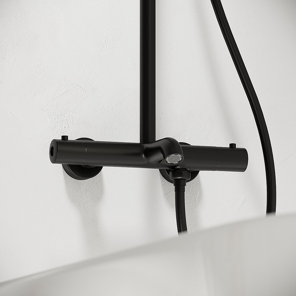 Душевая система Sancos Game SC3001LMB черный матовый купить в интернет-магазине сантехники Sanbest