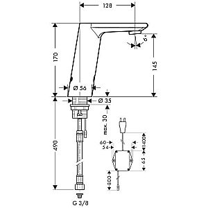 Смеситель для раковины Hansgrohe Metris S 31102000 купить в интернет-магазине сантехники Sanbest