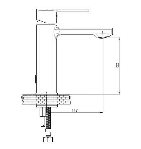Смеситель для раковины GPD Pedra MLB160 купить в интернет-магазине сантехники Sanbest