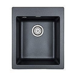 Мойка кухонная Paulmark Leer PM104249-BLM Черная купить в интернет-магазине сантехники Sanbest