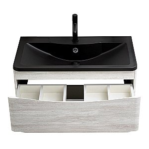 Тумба с раковиной BelBagno ACQUA 100 подвесная Rovere Vintage Bianco для ванной в интернет-магазине Sanbest