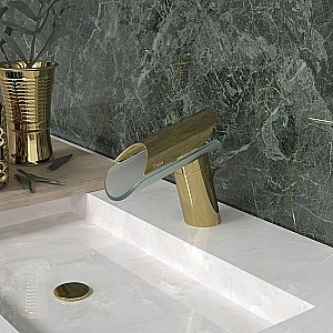 Смеситель для раковины PAINI Morgana 73OP211VRKM золото купить в интернет-магазине сантехники Sanbest