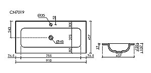 Тумба с раковиной Sancos FOLK Floor FL90FW/CN7019MB 90 Bianco для ванной в интернет-магазине Sanbest