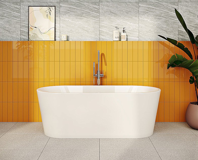 Ванна акриловая Vitra Geo 180x80 отдельностоящая купить в интернет-магазине Sanbest