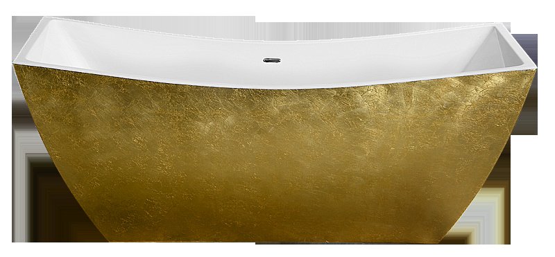 Ванна акриловая Lagard Issa lgd-issa-tg 178х75 белая,золото купить в интернет-магазине Sanbest