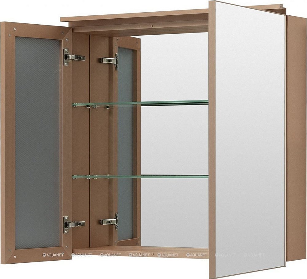 Зеркальный шкаф De Aqua Алюминиум 261766 80 медь купить в интернет-магазине сантехники Sanbest