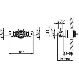 Встраиваемая часть смесителя Cisal Cherie ZA00431004 купить в интернет-магазине сантехники Sanbest