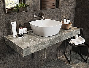 Раковина накладная Allen Brau Priority 40 4.31001.20 белая купить в интернет-магазине Sanbest