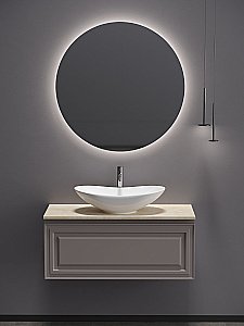 Тумба с раковиной Sancos Very 100 со столешницей, Doha Soft для ванной в интернет-магазине Sanbest