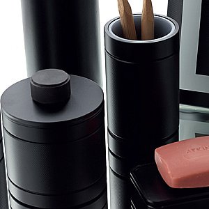 Ведро для мусора Bertocci Officina 01 127 7525 0800 черный матовый купить в интернет-магазине сантехники Sanbest