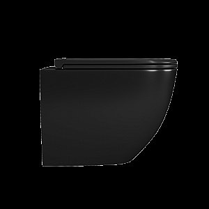 Унитаз подвесной с инсталляцией D&K Matrix DS1392502 черный матовый/кнопка черная матовая, безободковый, с крышкой микролифт купить в интернет-магазине Sanbest